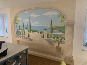 Mediterrane Küchenwand