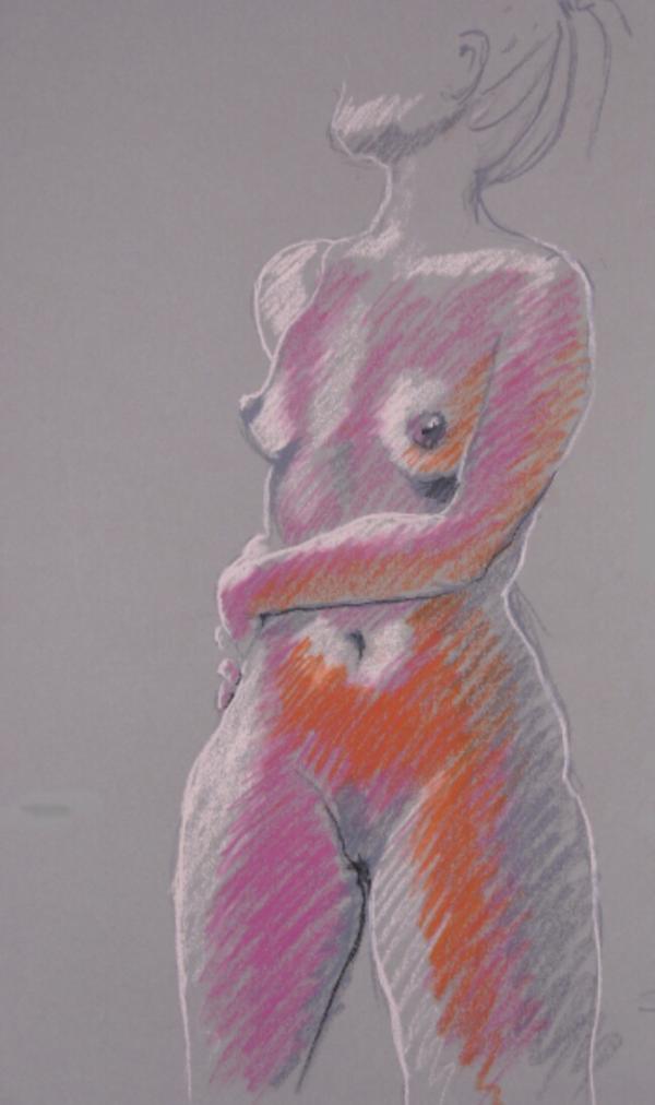 Kreide auf Papier 50x70