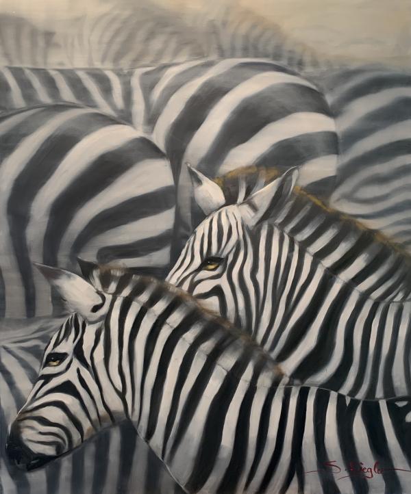 Zebraherde  100x120